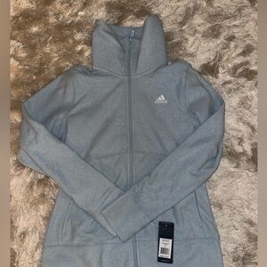 Adidas long sleeve zip up jacket women